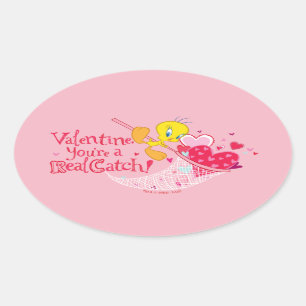 TWEETY™ - U bent een echte vangst Ovale Sticker