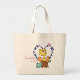 Tweety "Vriendschap en Liefde" Grote Tote Bag