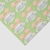 Tweevoudig baby shower tissuepapier (Detail)