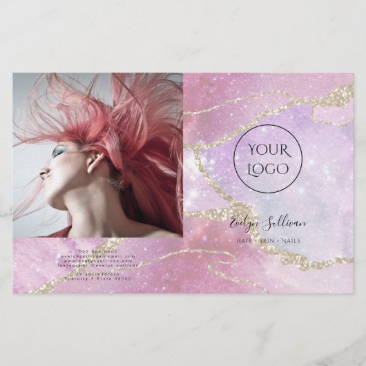 tweevoudig brochure faux-pareltrekkereffect (Voorkant)