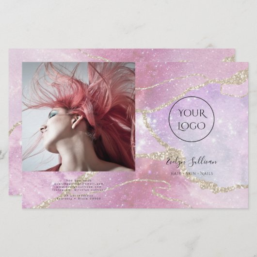 tweevoudig brochure faux-pareltrekkereffect (Voorkant / Achterkant)