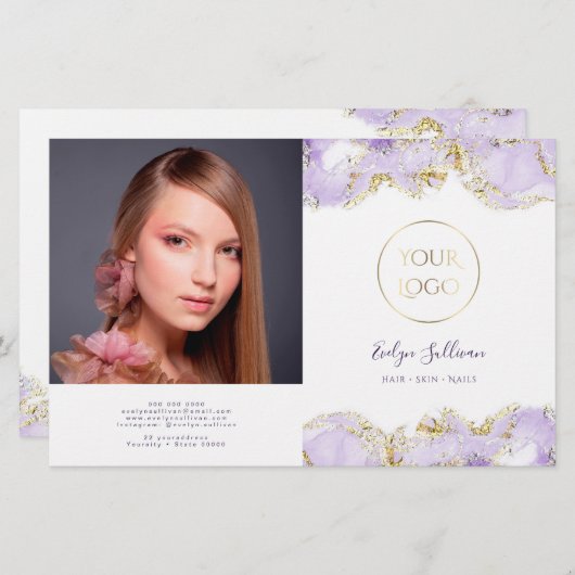 Tweevoudig brochure over het ontwerp van lavenaars (Voorkant / Achterkant)