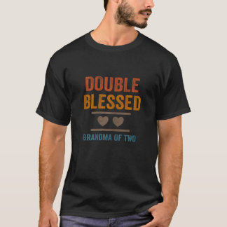 Tweevoudig gezegende oma van twee kleinkinderen Ge T-shirt