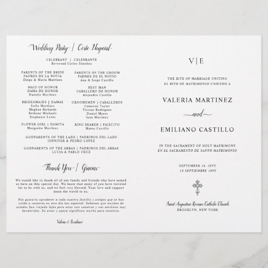 Tweevoudig Spaans katholiek huwelijksprogramma (Voorkant)