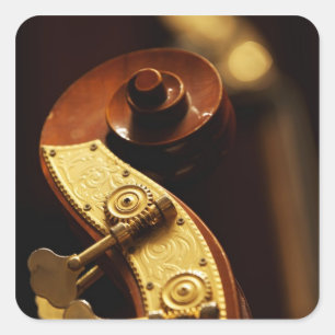 Tweevoudige basisvoorraad 2 vierkante sticker