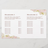 Tweevoudige brochure voor roze marmerontwerp (Achterkant)