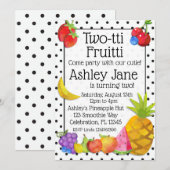 Tweevoudige tropische vruchten van de vruchtendag kaart (Voorkant / Achterkant)