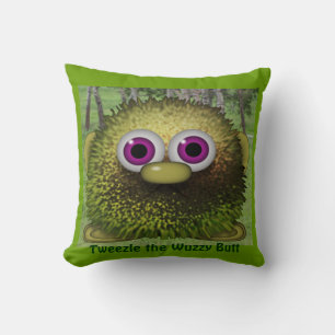 Tweezel de Cute Wuzzy Butt Cushion for Kids Room Kussen