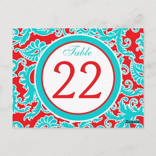 Tweezijdig Blauw, Rood, Wit het Aantal van de Lijs Briefkaart (Achterkant)