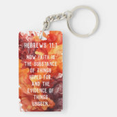 Tweezijdig Christelijk geïnspireerd kunstzinnig Si Sleutelhanger (achterkant)