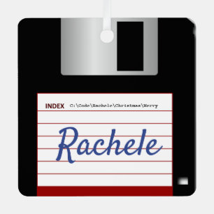 Tweezijdig diskettestation met Command Prompt Gree Metalen Ornament