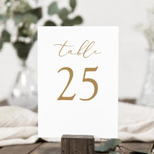 Tweezijdig Minimalistisch Modern Tafelnummer