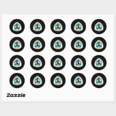 Tweezijdig Pacific Crest Trail 50 Jaar T-shirt Ronde Sticker (Vel)