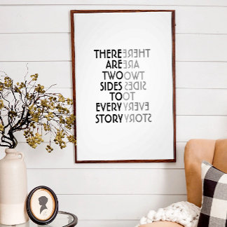tweezijdig poster