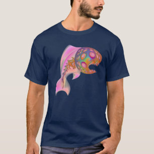 Tweezijdig psychedelische vis shirt