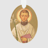 Tweezijdig St. Aloysius (PM 01) Acryl Ornament (voorkant)