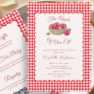 Tweezijdige Appel Van Onze Oog Baby Shower Kaart