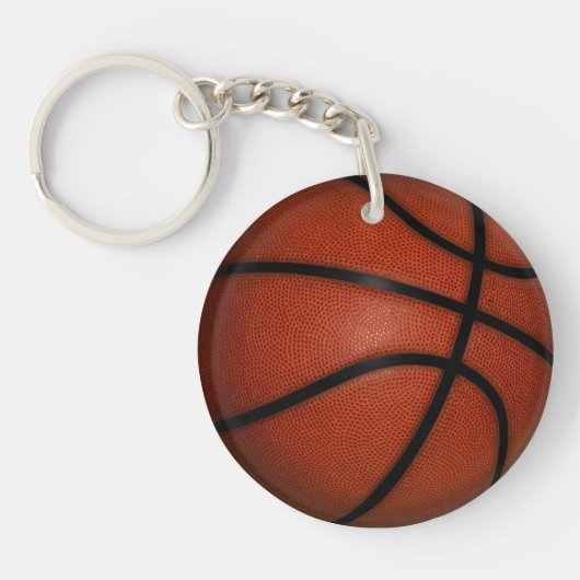 Tweezijdige basisketting met ronde tong sleutelhanger (Voorkant)