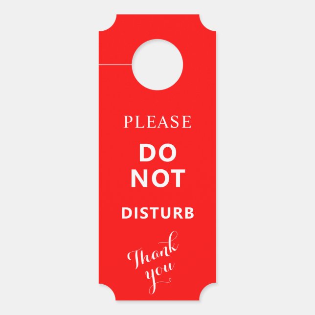 Tweezijdige deurhanger met welkom en niet afgeven (Voorkant)