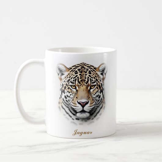 Tweezijdige Jaguar koffie Mok ontwerp (Links)