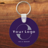 tweezijdige Logo- en kwaliteitscode voor Paarse be Sleutelhanger (Voorkant)