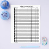 Tweezijdige pagina's van het banktransactieregiste flyer (Enkel)