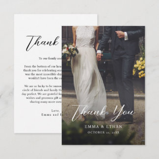 Tweezijdige Trouw Trouwkaart met Foto Save The Date