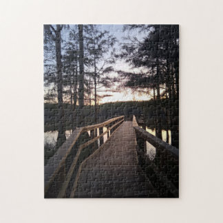 Tweilight Brug in Cypress Bos Legpuzzel