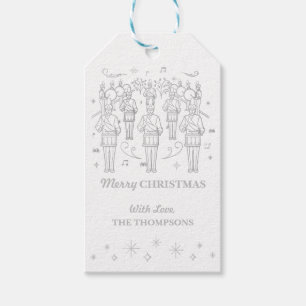 TWELFDE DAG CHRISTMAS / Label met kerstcadeau Cadeaulabel