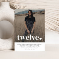 Twelt Heart Photo Anniversaire Invitation