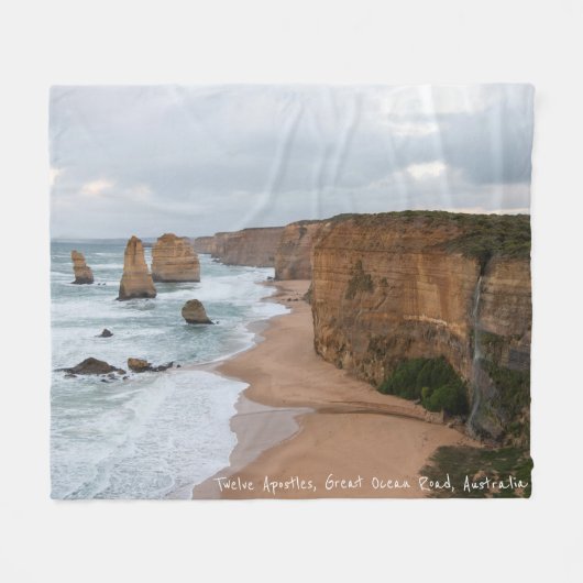 Twelve Apostles, Great Ocean Road, Australië Fleece Deken (Voorkant (Horizontaal))