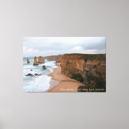 Twelve Apostles Great Ocean Road Waterfall Canvas Afdruk (Voorkant)