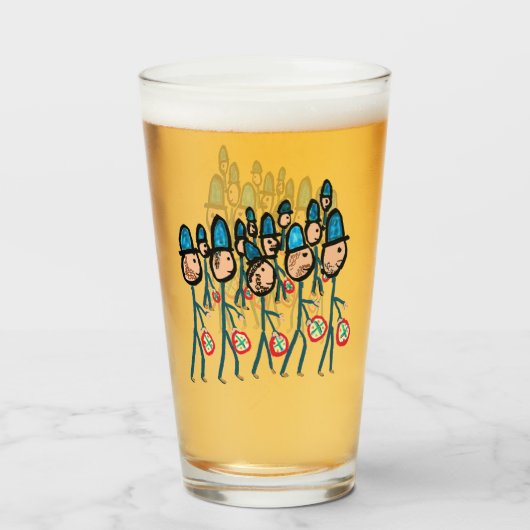 Twelve Drummers Drumming Glas (Voorkant gevuld)