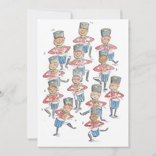 Twelve Drummers Drumming Kaart