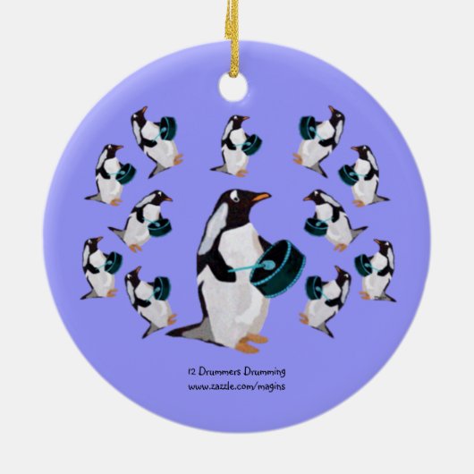 Twelve Drummers Drumming Ornament (Achterkant)