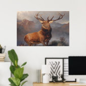 Twelve Point Buck Poster (Thuiskantoor)