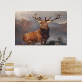 Twelve Point Buck Poster (Keuken)