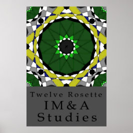 Twelve Rosette Poster