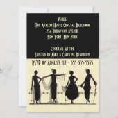 Twenties Flapper Party uitnodiging (Achterkant)