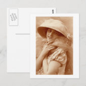 Twenties portret briefkaart (Voorkant / Achterkant)