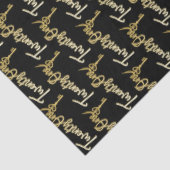 Twenty one gold on black birthday or annversary tissuepapier (Detail)