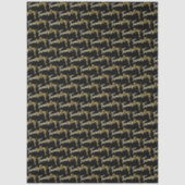 Twenty one gold on black birthday or annversary tissuepapier (Voorkant)