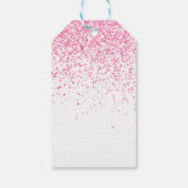 Twenty One Sparkling Hot Pink Glitter Dank u Cadeaulabel (Achterkant)