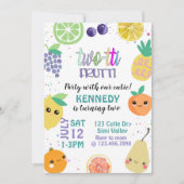 Tweotti Fruiti, TWO, kinderen van zaterdag, Kaart (Voorkant)