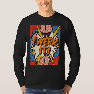 Twerk Dance Pop Art Retro 60s Love Graphic T-shirt