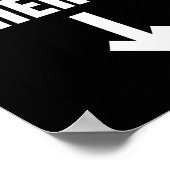 Twerk Hier als een Twerk Dance Poster (Hoek)