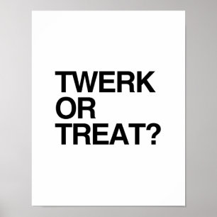 TWERK OF BEHANDELING POSTER