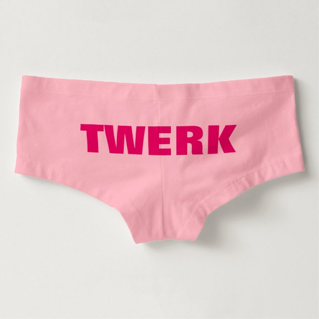 Twerk roze korte ondergoed voor vrouwen (Achterkant)