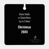 Twerk-zelfstudie - NIET! Metalen Ornament (Achterkant)