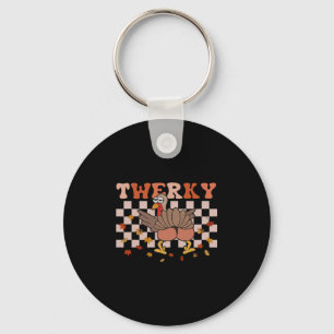 Twerky Thanksgiving Grappige Turkije Kont Twerk Da Sleutelhanger